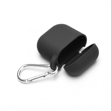 Airpods siliconen bescherm hoesje - Zwart