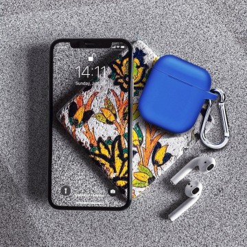 Case voor Airpod - siliconen hoesje - turquoise