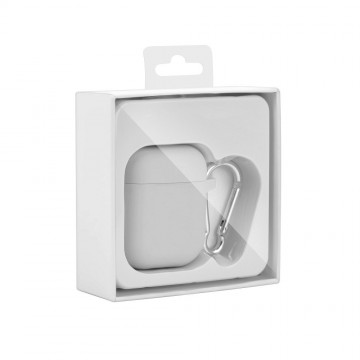 Airpods siliconen bescherm hoesje - Wit