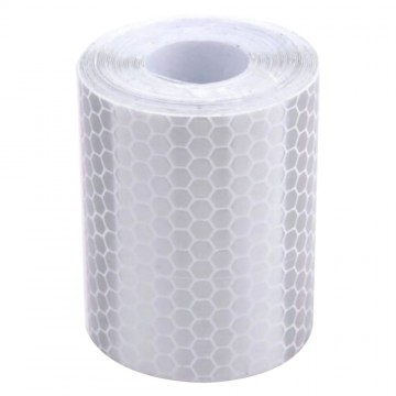 Reflecterende tape - WIT - 3 meter rol - 5cm breed