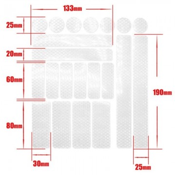 Reflecterend tape wit vel 1