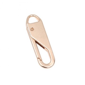 Metalen ritstrekker - 37mm - Rose gold - Per stuk