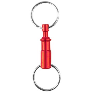 Sleutelring ROOD deelbare sleutelhanger - Aluminium