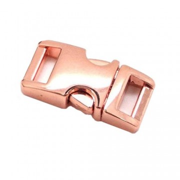 Paracord  metalen buckle / sluiting - Rose Gold