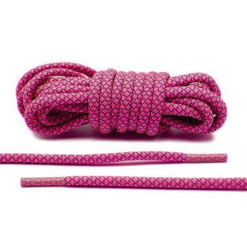 Reflecterende schoenveters - 125cm - Roze