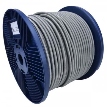 4mm Elastisch Touw - Grijs - 100 meter op rol