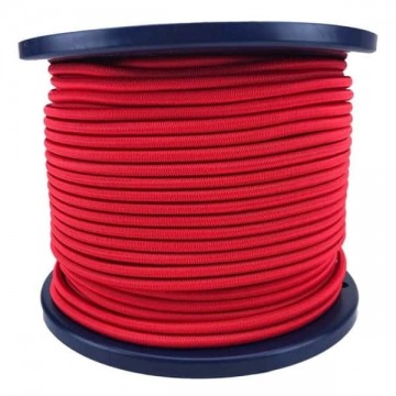 4mm Elastisch Touw - Rood - 100 meter op rol