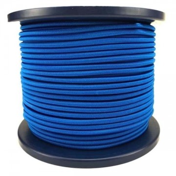 3mm Elastisch Touw - Blauw - 100 meter op rol