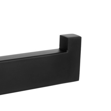 RVS toiletrol houder - Zelfklevend - Mat zwart