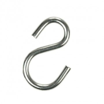 S-haak - asymmetrisch - 50x4 - gegalvaniseerd - per stuk