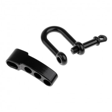 D-Shackle - 5mm - Verstelbaar - zwart