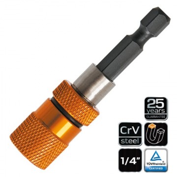 Verstelbare bithouder - Magnetisch - 60mm - S2 staal