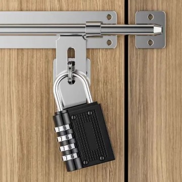 Hangslot met cijfercode - 4 cijfers - Zwart