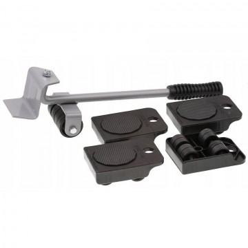 Meubelroller met hefboom - 150kg - 5 delig