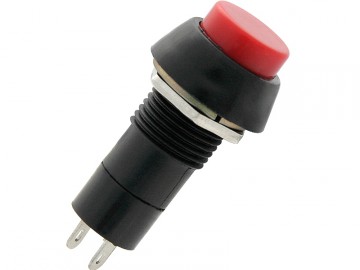 Schakelaar Push-Button 2 Polig - 1-3A 250-125V - Rood Rond