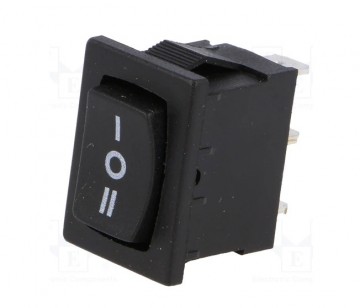 Push schakelaar - 3 Standen - 250V 3A - SP3T