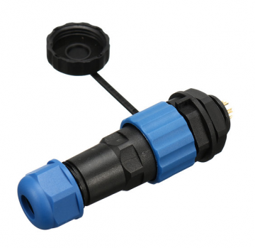 Male + socket - Waterdichte kabelverbinder - 6 aderig - IP68