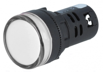 Controlelampje - LED indicator - 24V - 22mm - Wit