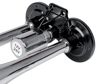 Dubbele claxon - 2 tonen - 12/24V - 118dB