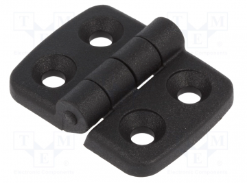 Scharnier - 20x20mm - Kunststof - Zwart