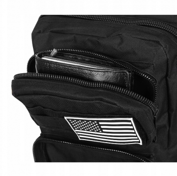 Survival rugzak - 26 liter - MOLLE systeem - Zwart