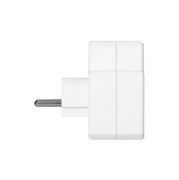 Duo stopcontact - Met schakelaar - 230V - Vierkant