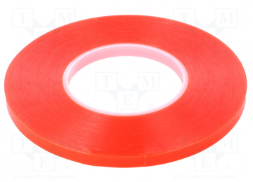 Acryl fixatie tape - Dubbelzijdig - 9mm - Rol 50 meter