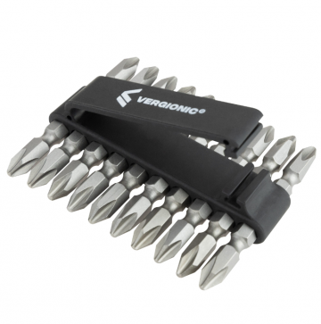 Dubbelzijdige bitset - PH2 - CrV staal - 10 stuks