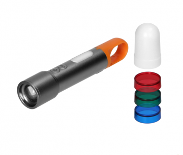 Oplaadbare LED zaklamp - 350 Lumen - USB-C - Met lenzen