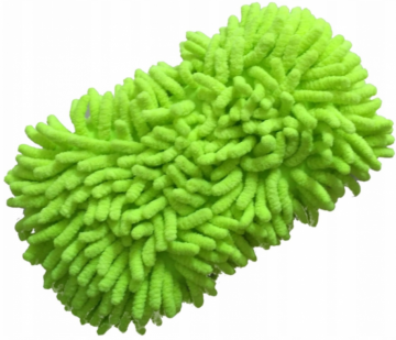 Microvezel auto spons - 18 x 11cm - Groen