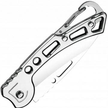 Metalen opvouwbaar mes - 15cm - Zilver