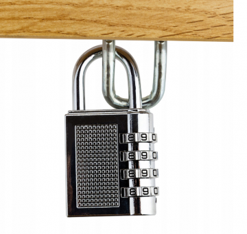 Hangslot met cijfercode - 4 cijfers - Zilver