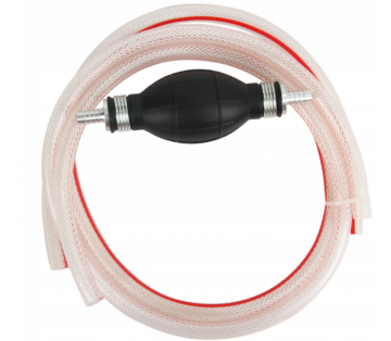 Brandstofslang met hevelpomp - 8mm - 2x 1 meter