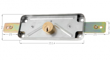 Garagedeur slot - 16cm - Handlock