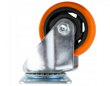 Zwenkwiel - 75mm - 100kg - Oranje