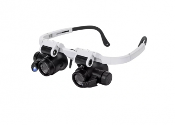 Sieraden reparatie bril - 8x / 23x zoom - Met lampje - Verstelbaar