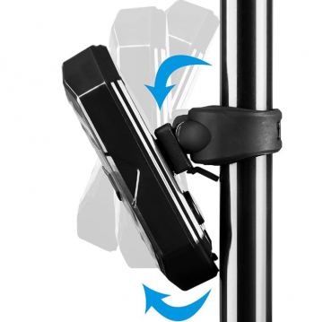 Fietslampje met richtingaanwijzers - Oplaadbaar - Draadloos - Rood / oranje