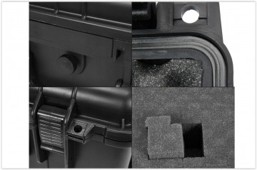 Flightcase - Transportkoffer - IP55 - Met plukschuim - 406 x 330 x 174mm