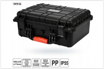 Flightcase - Transportkoffer - IP55 - Met plukschuim - 406 x 330 x 174mm
