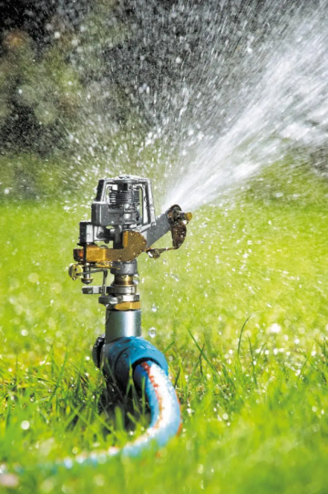 Ronddraaiende sprinkler - 452m² - Pulssproeier - Metaal
