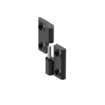 Scharnier - 40 x 40mm - Gegalvaniseerd - Rechts - RAL 9005