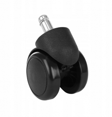 Bureaustoel wieltjes - 5cm - 5 stuks - Zwart