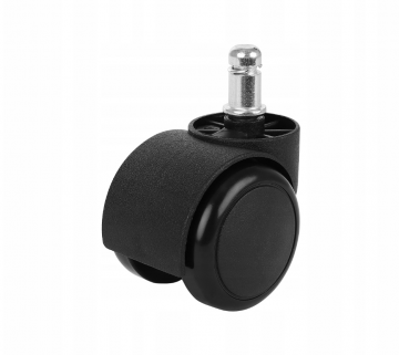 Bureaustoel wieltjes - 5cm - 5 stuks - Zwart