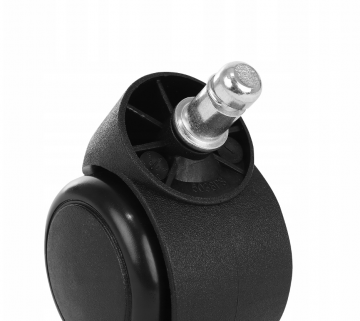 Bureaustoel wieltjes - 5cm - 5 stuks - Zwart