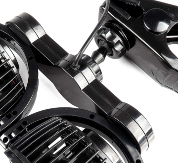 Duo auto ventilator - 4 inch - 12V - Met bevestigingsclip