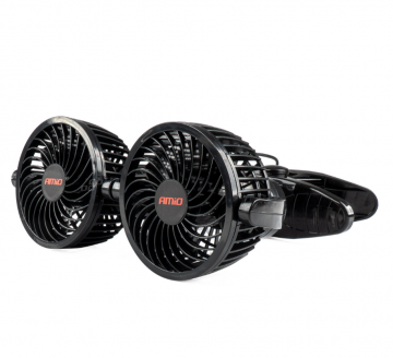 Duo auto ventilator - 4 inch - 12V - Met bevestigingsclipc