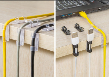 Kabel organizer set - Zelfklevend - 20 stuks - Transparant