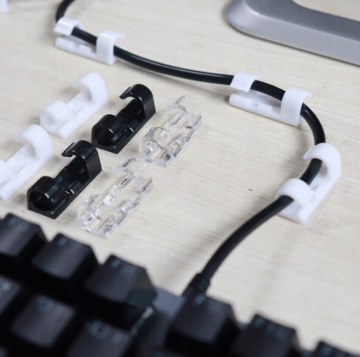 Kabel organizer set - Zelfklevend - 20 stuks - Transparant