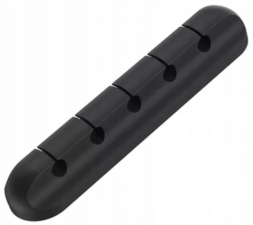 Kabel organizer - 5 kabels - Zelfklevend - Zwart