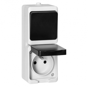 Stopcontact met schakelaar - Waterproof - Penaarde - Opbouw